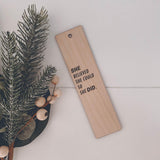 Bookmark Engraved Gift Natural Wood Eco Friendly Book Girl Power Personalised Gift For Girls