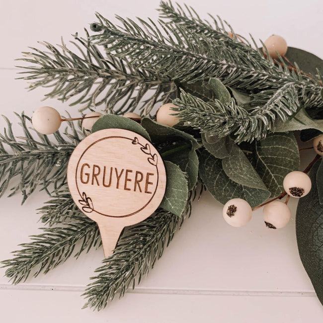 Cheese Markers NZ Wood Natural Party Planning and Events Hosting Best Party Decor NZ and Australia