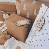 Best Christmas Gift Tags NZ Blank Templates ready to gift and personalise Wood Natural Eco Friendly