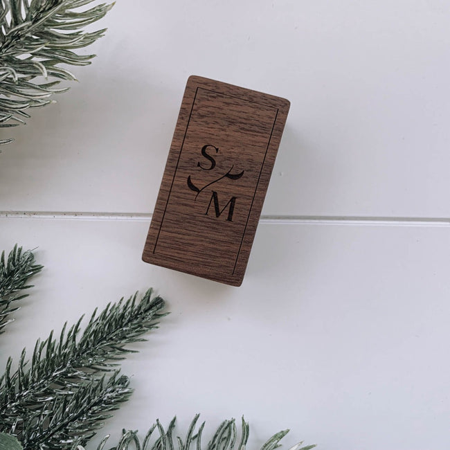 Looking for a more inconspicuous way of storing your new engagement ring ready to propose? Check out our slim, gorgeous wooden ring boxes.