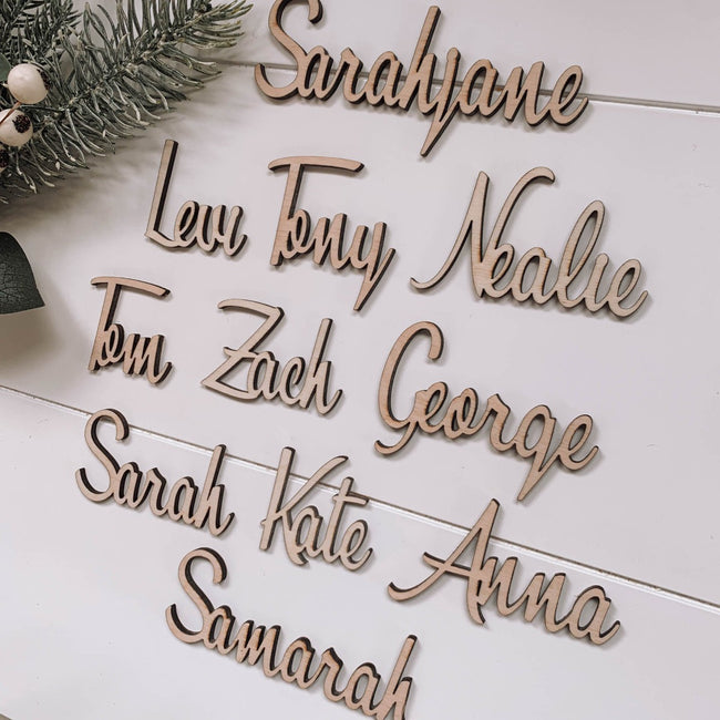 Place Cards - Laser Cut