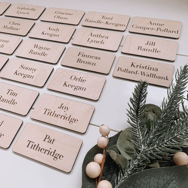 Place Cards - Engraved