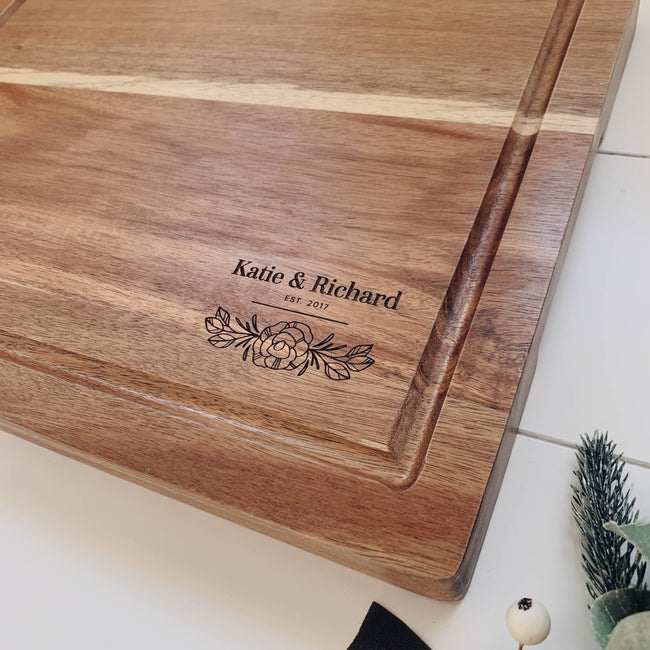 Premium Engraved Butchers Block