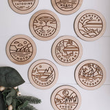 Set of 9 coasters in Star Wars theme made right here in New Zealand. Make a great Star Wars gift.