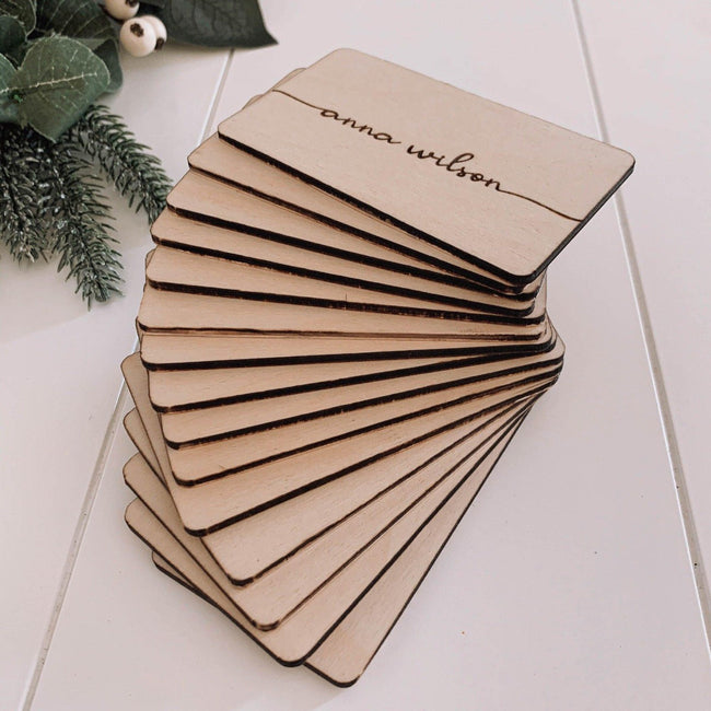 Place Cards - Engraved - The Occasion Co. - Personalised engraved gifts for the home, wedding, kids, pets and more.