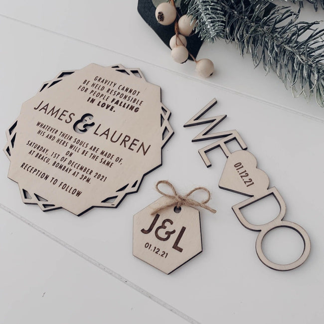 Wedding Invitation Sets - Wooden