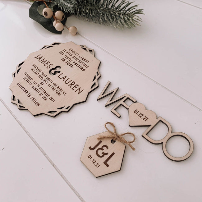 Wedding Invitation Sets - Wooden