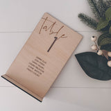 Wedding table numbers, personalized table numbers and custom table numbers here at The Occasion Co.