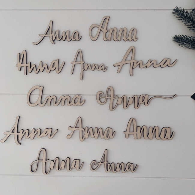 Place Cards - Laser Cut
