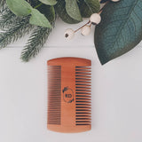 Natural wooden engraved beard comb, personalised groomsman gifts nz, What to buy groomsmen for gifts