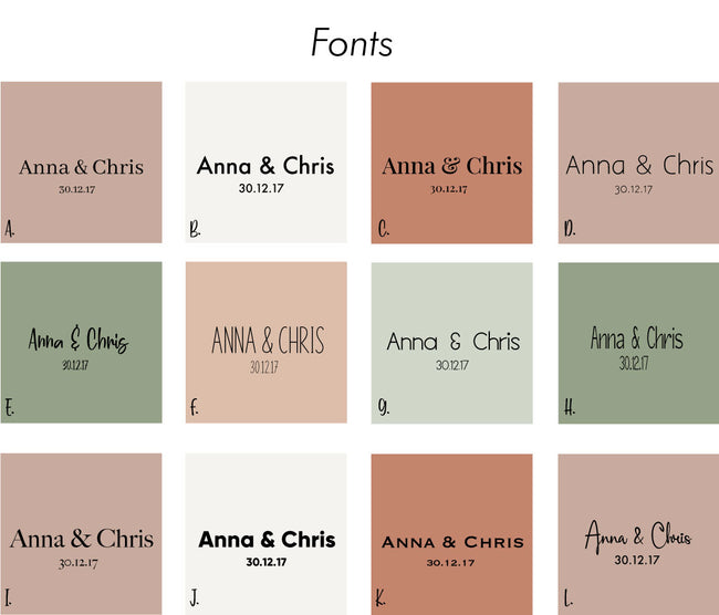 fonts to customise your wooden engraved bottle opener