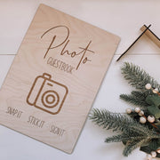 Wedding photo guest book sign, sign the guestbook sign, polaroid wedding guest book sign, instax sign for guest book, instax wedding guestbook, wooden guest book sign