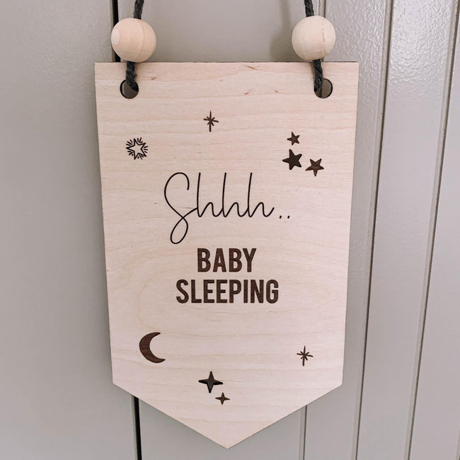 Baby Shhh Sleeping Sign Best Gift for Baby, Great Newborn Gift