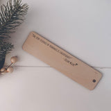 Bookmark Engraved Gift Natural Wood Eco Friendly Book Essence Of Romance Personalised Gift For Lovers Valentines Day