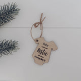 Best Christmas Ornaments NZ Natural Wood Christmas Tree Best Friends Ornaments Personalised Baby Coming Soon Babys First Christmas