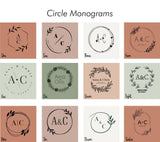 Circle monogram designs for custom engraved ring boxes nz