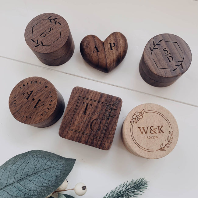 New Zealand engraved ring boxes are here. Don't wait weeks for an overseas order to arrive, get a custom, gorgeous and locally made wood ring box here today.