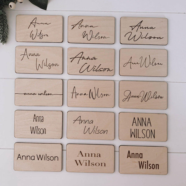 Place Cards - Engraved - The Occasion Co. - Personalised engraved gifts for the home, wedding, kids, pets and more.
