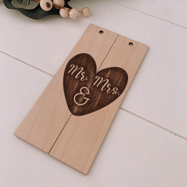 Bookmark Engraved Gift Natural Wood Eco Friendly Book Mr & Mrs Personalised Perfect Gift For Wedding Great Gift For Anniversary