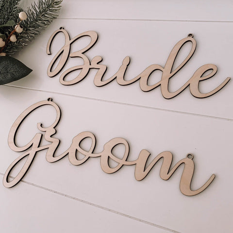 Wedding Signage - Laser Cut