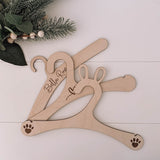 Personalised baby clothes hanger, childrens hanger, engraved wooden hanger, baby clothes divider, custom wooden newborn gift
